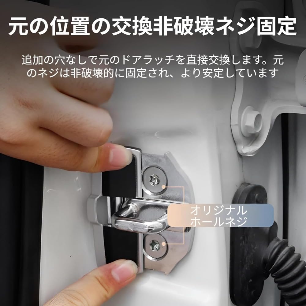 Amazon | ドアスタビライザー 4点セット ノードリル必要 本田車専用